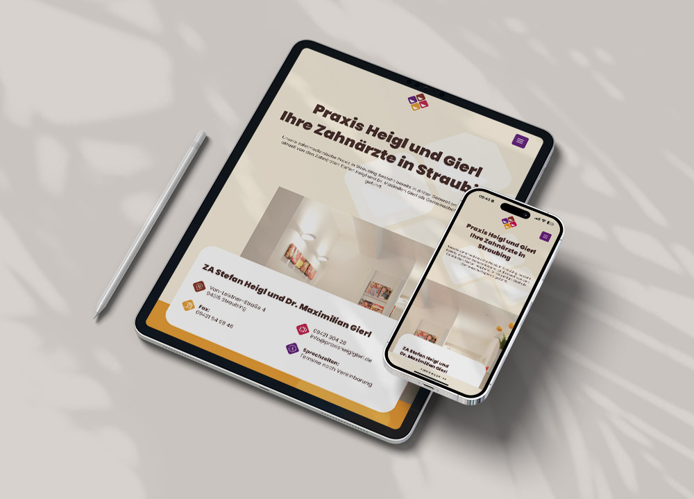 Homepage für Praxis Heigl und Gierl – Ihre Zahnärzte in Straubing